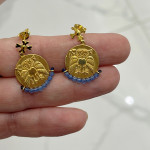 Earrings Athens Decadrachm Sterling Silver 925